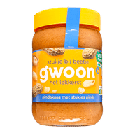 G'woon Pindakaas met stukjes pinda