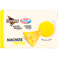 Jimmy's Doritos salted chips&cheese sauce