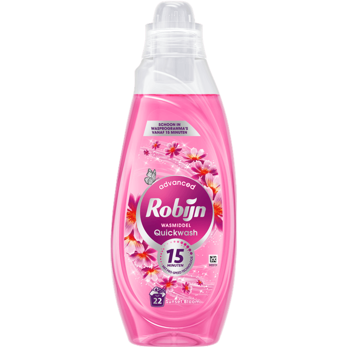 Robijn Vloeibaar wasmiddel quickwash sunset bloom 22 wasb.