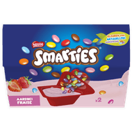 Nestlé Smarties yoghurt aardbei 2 stuks