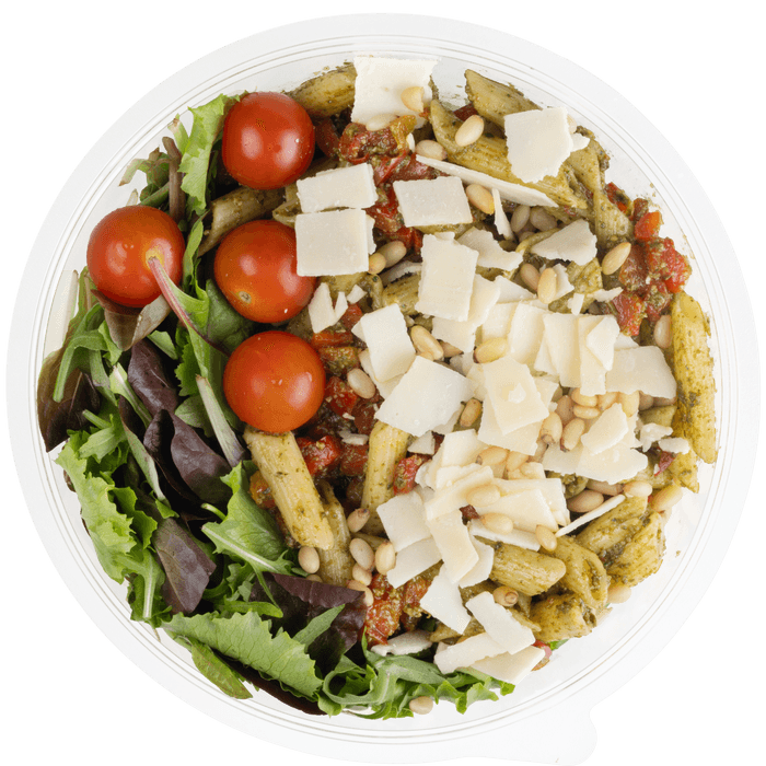 Lunchsalade pasta pesto
