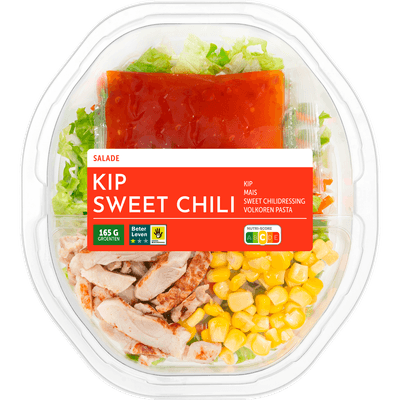 Maaltijdsalade kip sweet chili