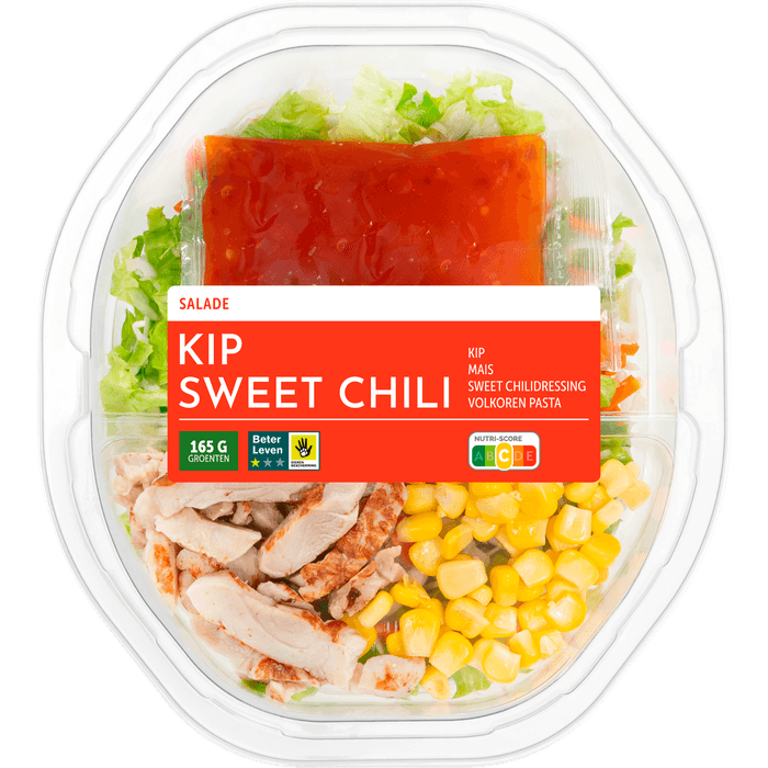 Maaltijdsalade kip sweet chili