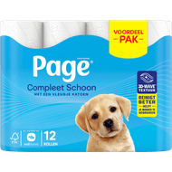 Page Toiletpapier 12 rollen compleet schoon