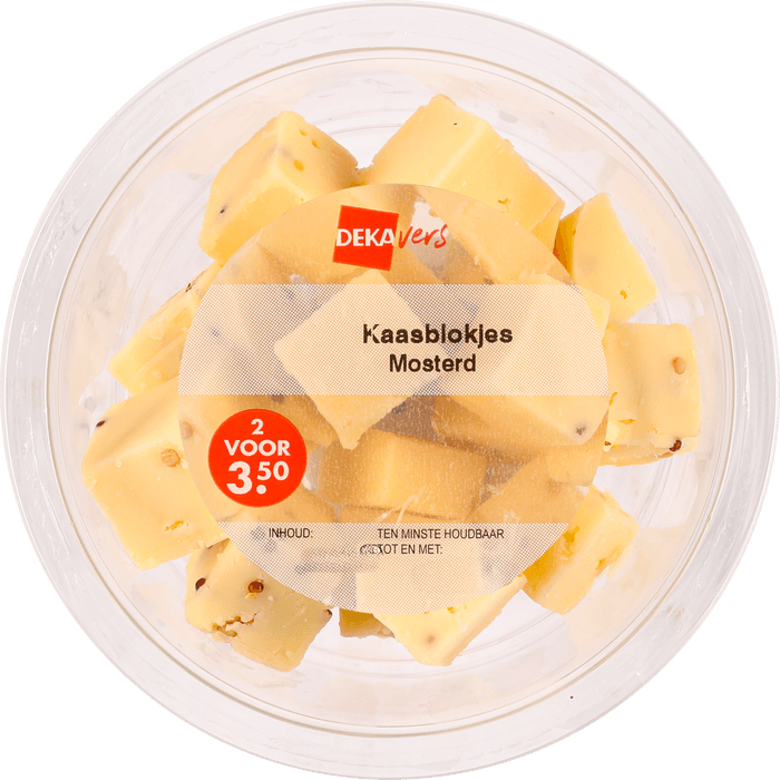 DekaVers Kaasblokjes mosterd