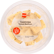 DekaVers Kaasblokjes tomaat basilicum