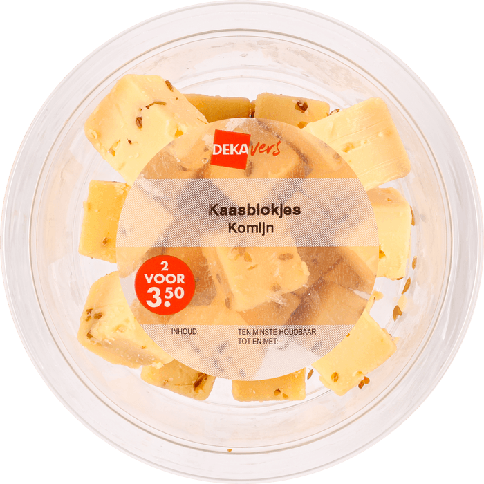 DekaVers Kaasblokjes komijn