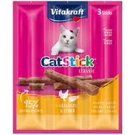 Vitakraft Kattensnacks stick mini gevogelte lever 3 stuks
