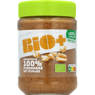 Bio+ 100% pindakaas met stukjes