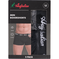 Australian Boxer print/uni 2-pack maat s t/m xxl