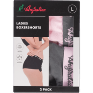 Australian Womenboxer uni/uni 2-pack maat s t/m xl