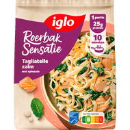 Iglo Roerbaksensatie tagliatelle zalm