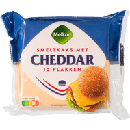 Melkan Cheddar smeltkaas 10 plakken