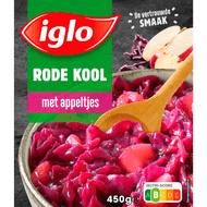 Iglo Rode kool met appel deelblokjes