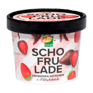 Aardbei in melkchocolade