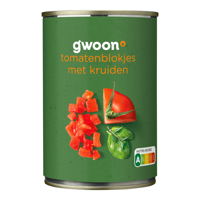 G'woon Tomatenblokjes met kruiden