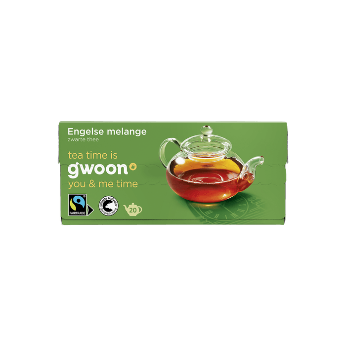 G'woon Zwarte thee engelse melange 20 zk.