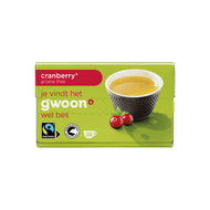G'woon Groene thee cranberry 20 zk.