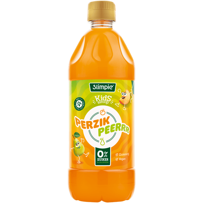 Slimpie Kids limonadesiroop perzik peer
