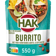 Hak Burritoschotel bonen-groente-saus