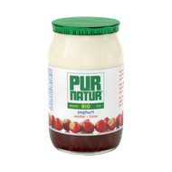 Pur Natur Biologische volle roeryoghurt aardbei