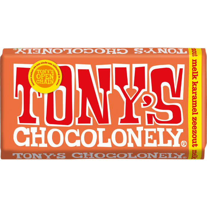 Tony's Chocolonely melk karamel zeezout
