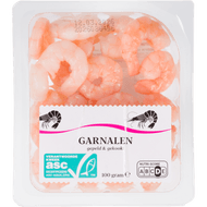 Garnalen gekookt en gepeld