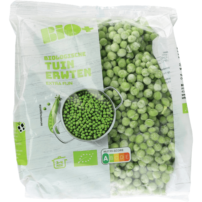 Bio+ Tuinerwten diepgevroren