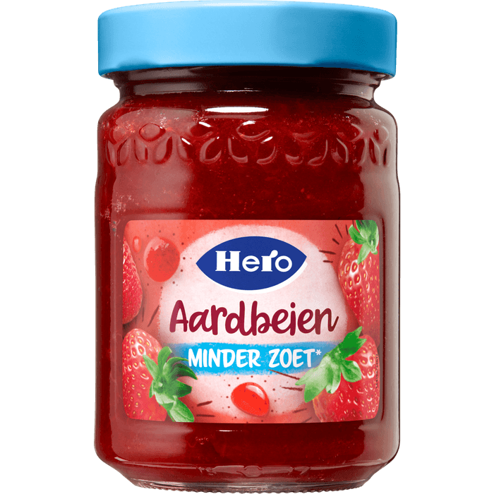 Hero Jam 40% minder zoet aardbei