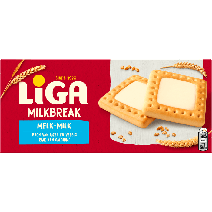 Liga Milkbreak melk 6 x 2 stuks