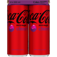 Coca-Cola Zero cherry 4x25 cl