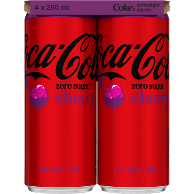 Coca-Cola Zero cherry 4x25 cl