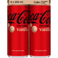 Coca-Cola Zero vanilla 4x25cl