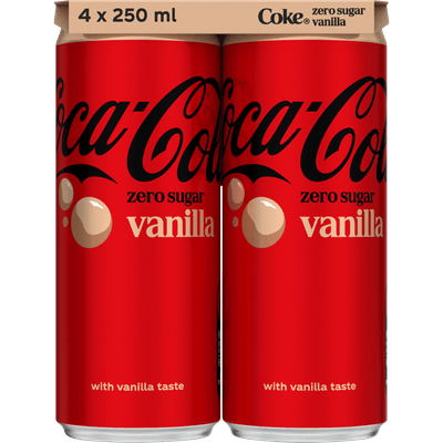 Coca-Cola Zero vanilla 4x25cl