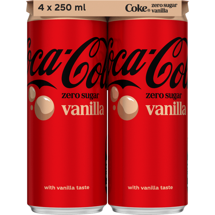 Coca-Cola Zero vanilla 4x25cl