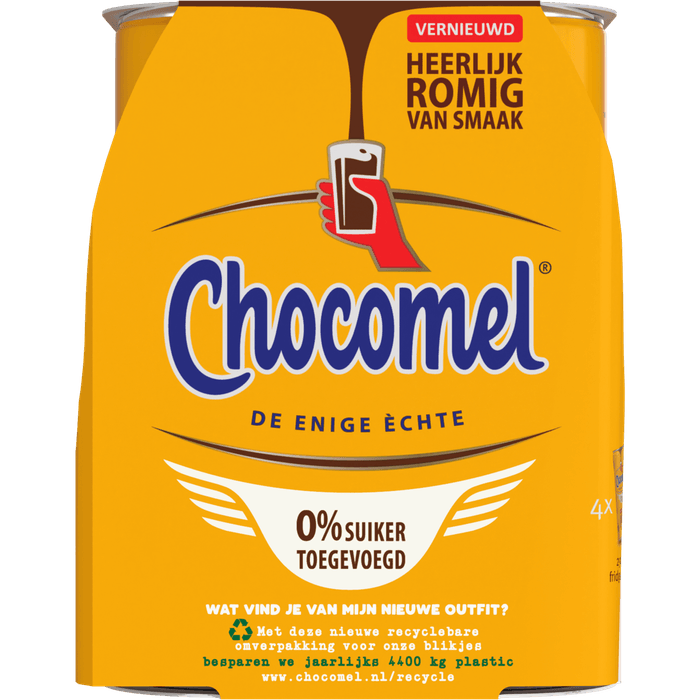 Chocomel Chocolademelk 0% 4x25 cl