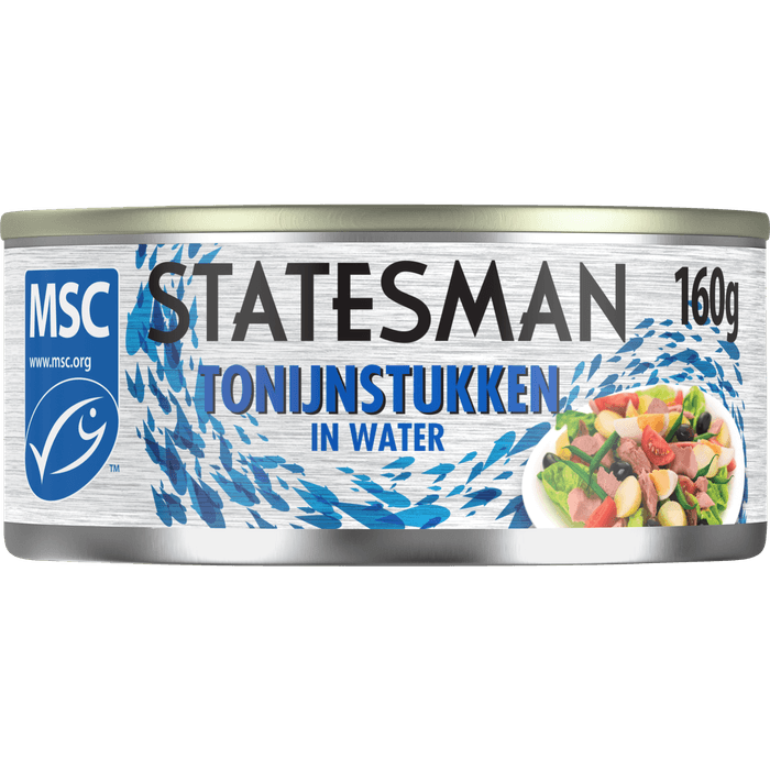 Statesman Tonijnstukken in water