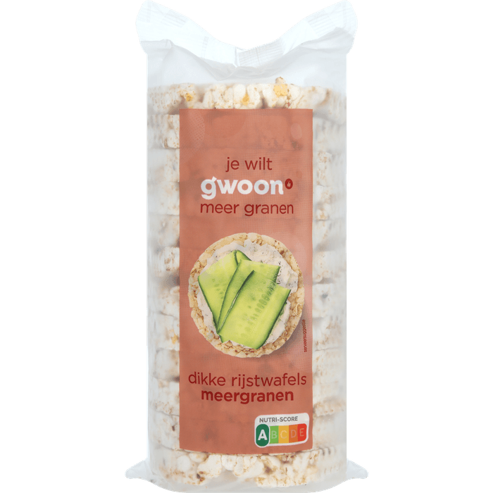 G'woon Dikke rijstwafels meergranen
