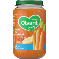 Olvarit Maaltijdpotje 8+ maanden wortel-kip-aardappel