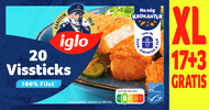 Iglo Vissticks 20 stuks