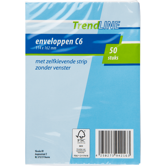 Trendline Enveloppen C6 50 stuks