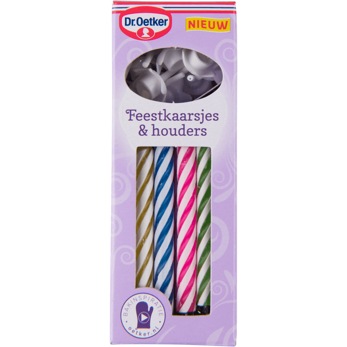 Dr. Oetker Feestkaarsjes met houders