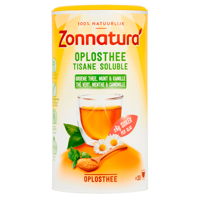 Zonnatura Oplosthee groene thee munt & kamille