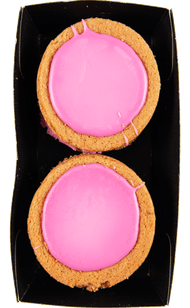 Roze fondant pencee