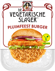 De Vegetarische Slager Pluimfeest burger 2 stuks