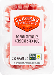 Slagerskwaliteit Dobblesteentjes spek gerookt