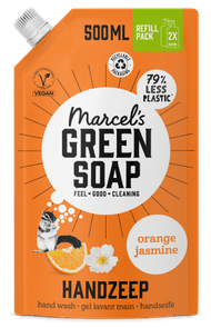 Marcel's Green Soap Handzeep refill sinaasappel & jasmijn