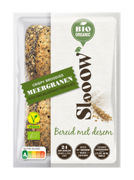 Slooow BIO Crispy Meergranenbroodjes 4 stuks