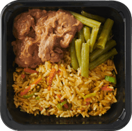 Deka's keuken Nasi met sate en kippendij