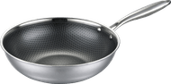 Enrico Wok 28 cm zwart